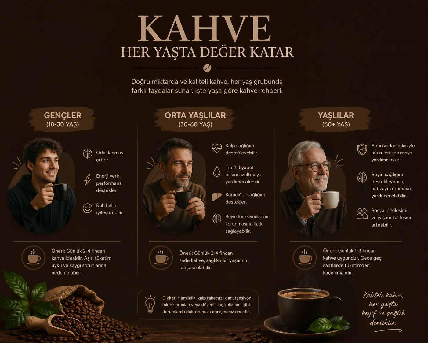 Kahve Her Yaşta Faydalı mı? Yaşa Göre Kahve Tüketimi